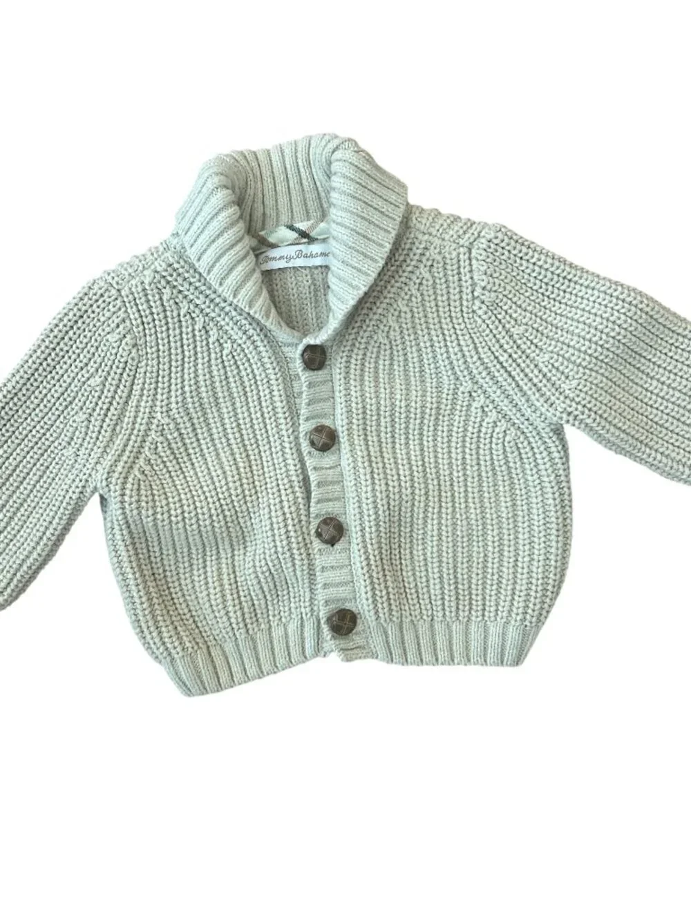 Tommy Bahama Baby Boy Chunky Ribbed Cardigan Sweater Size 3-6 Months iPreppy